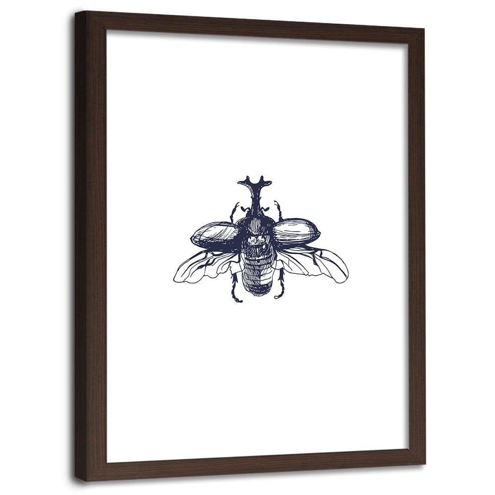 Glezna brūnā rāmī - Flying Beetle Home Trends DECO