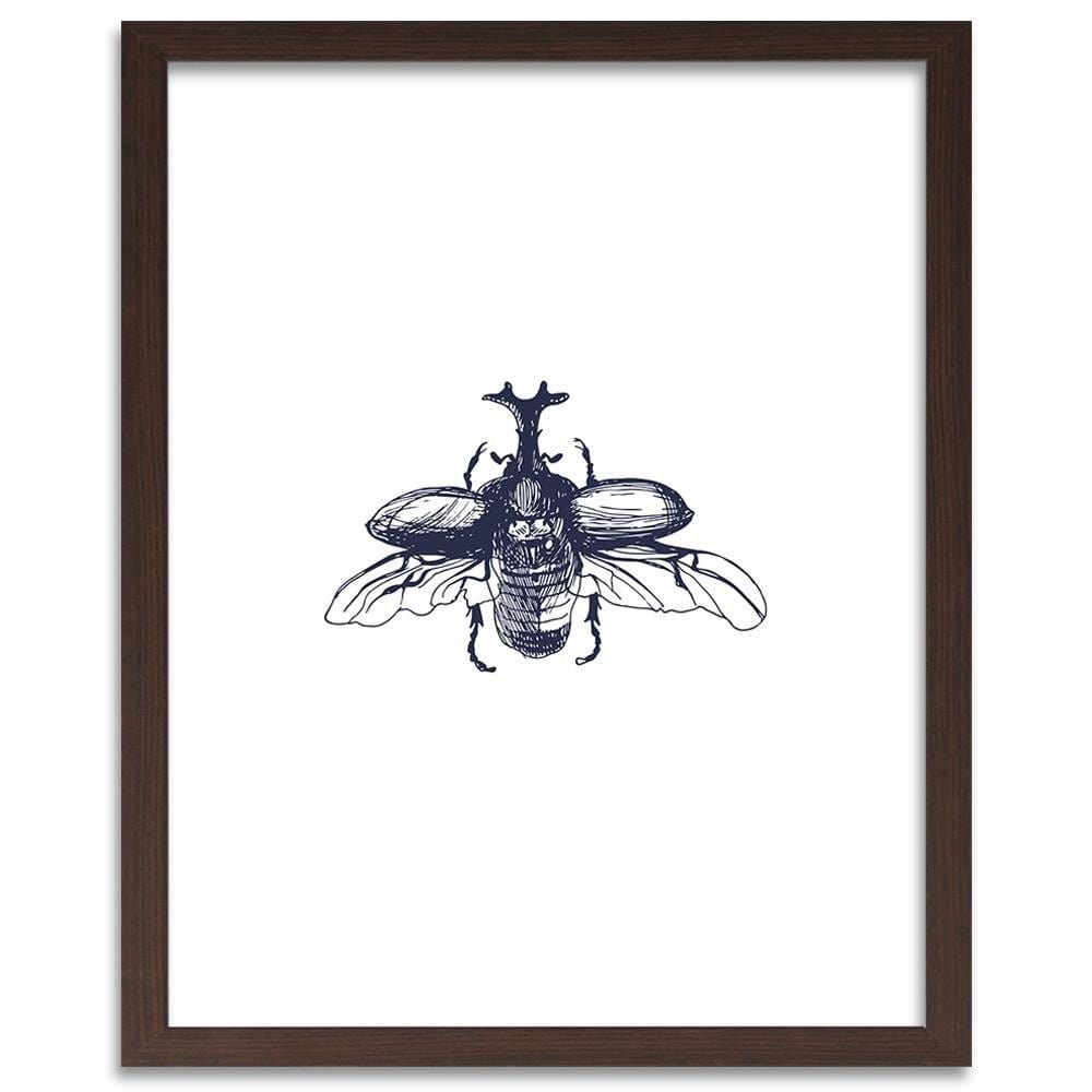 Glezna brūnā rāmī - Flying Beetle Home Trends DECO