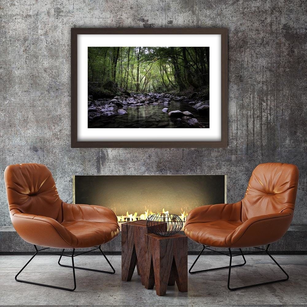 Glezna brūnā rāmī - Forest Brook Home Trends DECO