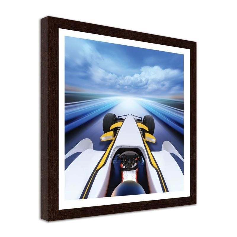 Glezna brūnā rāmī - Formula on the racetrack Home Trends DECO