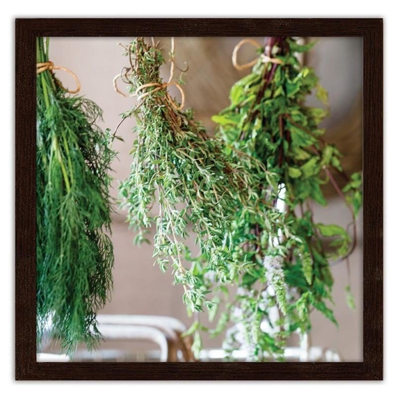 Glezna brūnā rāmī - Fresh herbs 2 Home Trends DECO