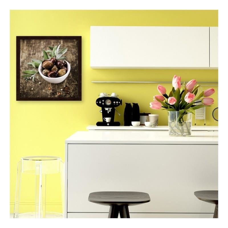 Glezna brūnā rāmī - Fresh olives Home Trends DECO