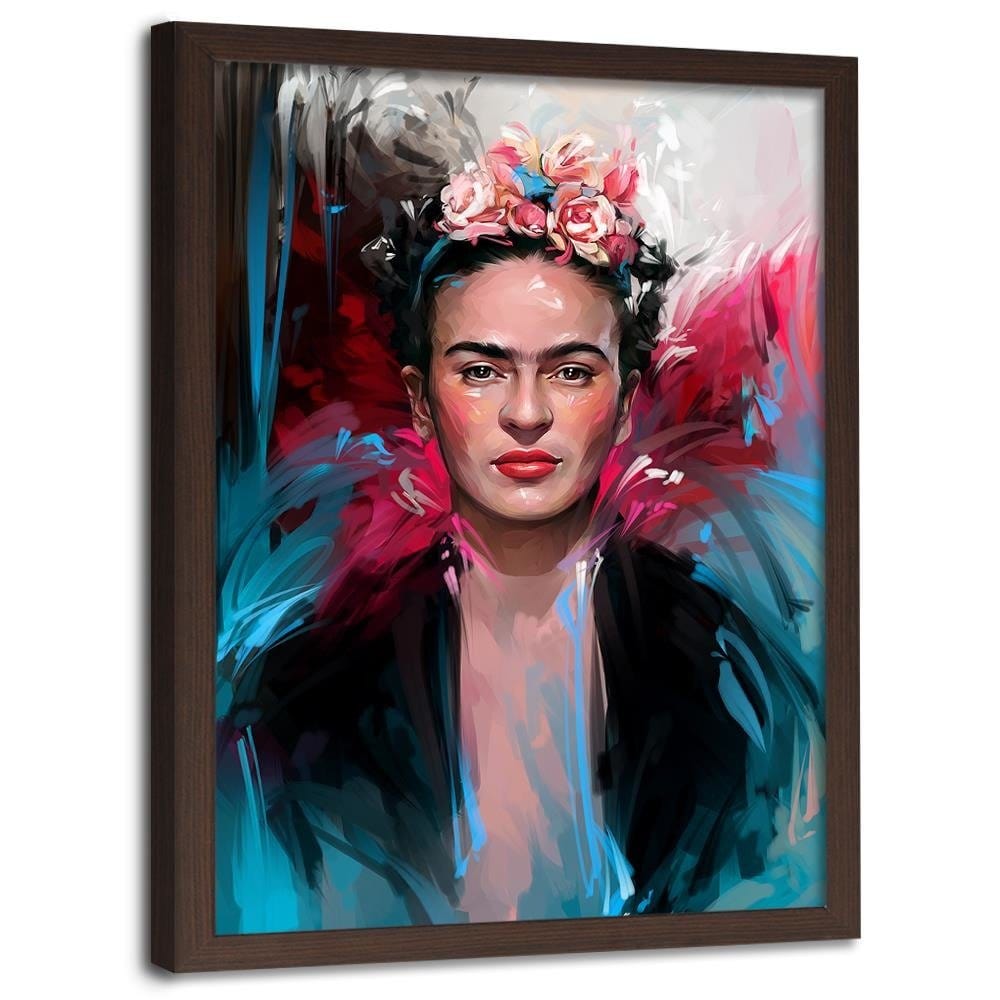 Glezna brūnā rāmī - Frida Home Trends DECO