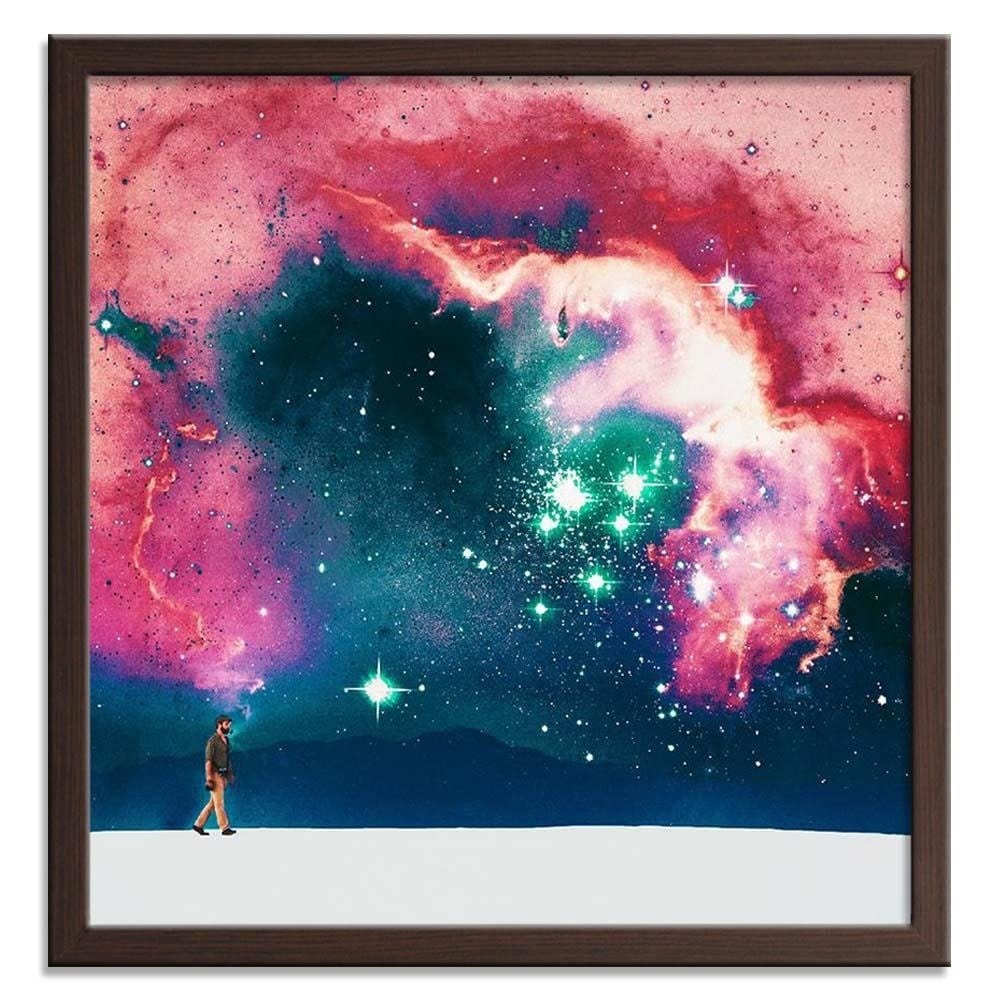 Glezna brūnā rāmī - Galactic Walk Home Trends DECO