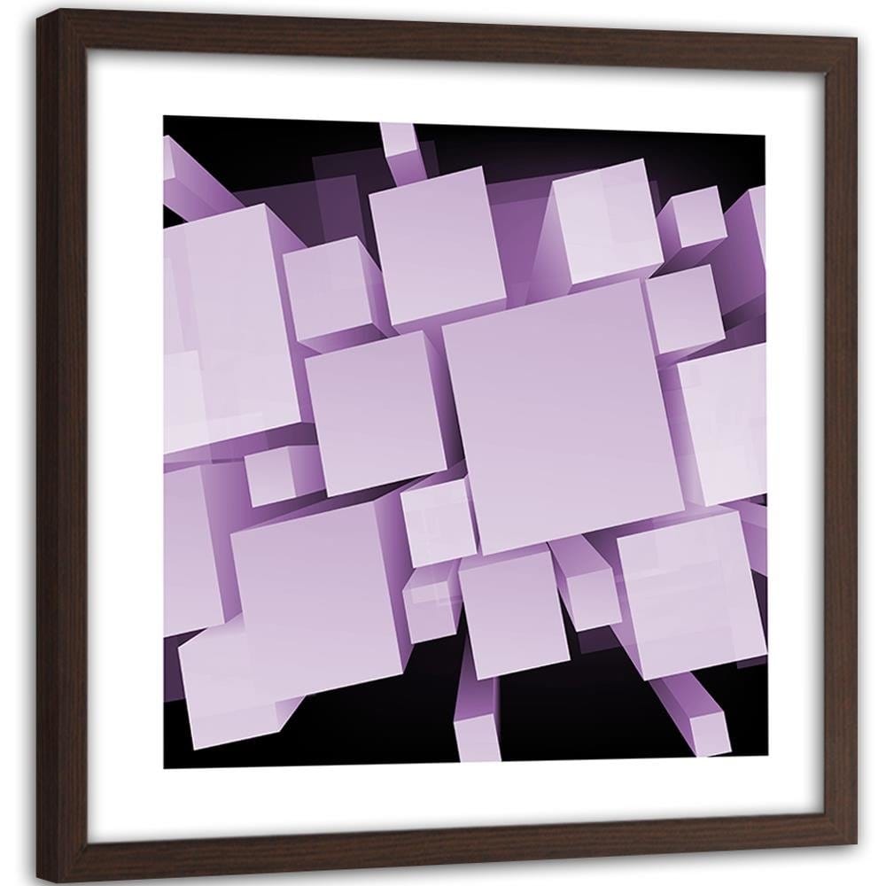 Glezna brūnā rāmī - Geometric Figures 2 Home Trends DECO