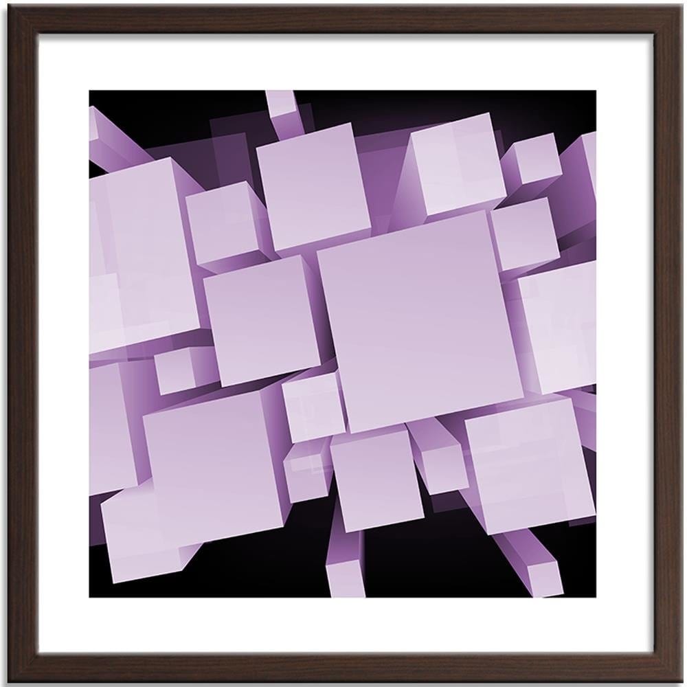 Glezna brūnā rāmī - Geometric Figures 2 Home Trends DECO