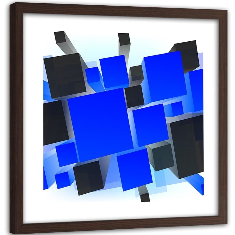 Glezna brūnā rāmī - Geometric Figures 5 Home Trends DECO