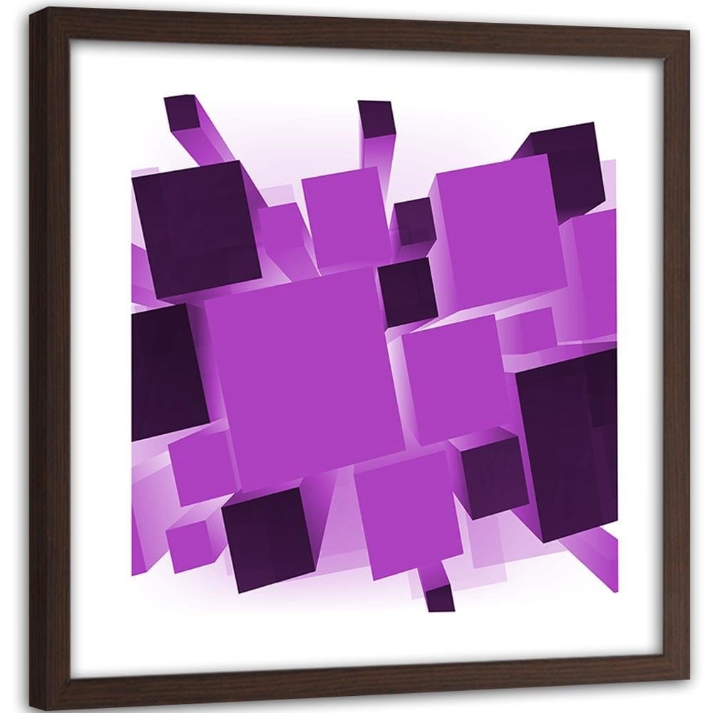 Glezna brūnā rāmī - Geometric Figures 6 Home Trends DECO