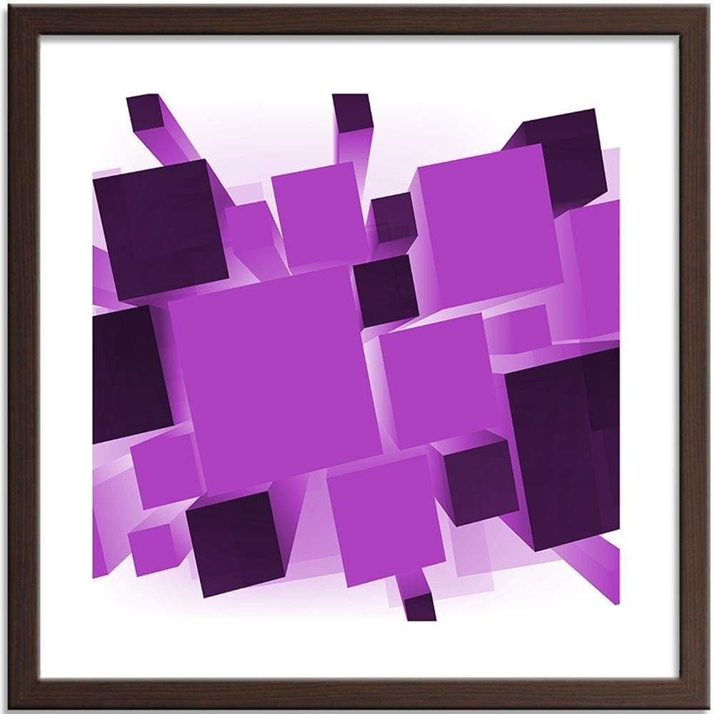 Glezna brūnā rāmī - Geometric Figures 6 Home Trends DECO