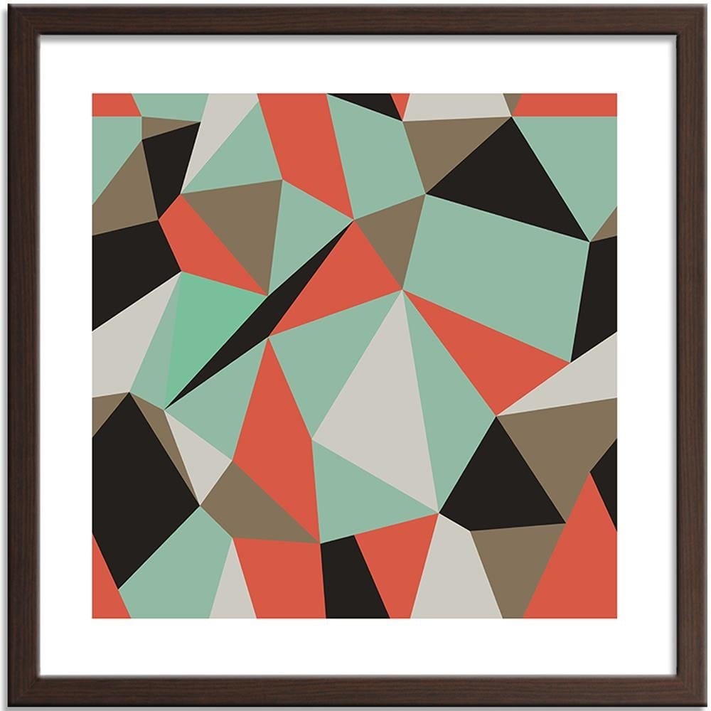 Glezna brūnā rāmī - Geometric Figures - Cubism 1 Home Trends DECO