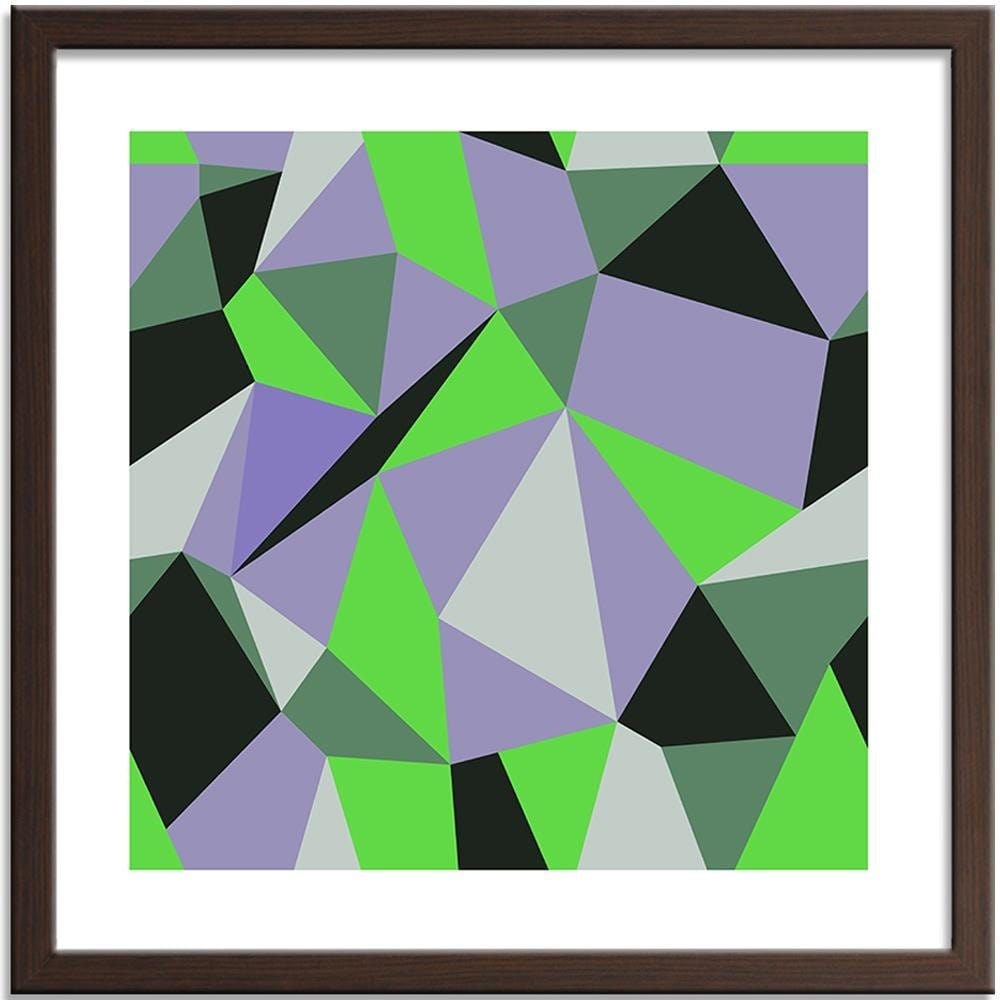 Glezna brūnā rāmī - Geometric Figures - Cubism 3 Home Trends DECO
