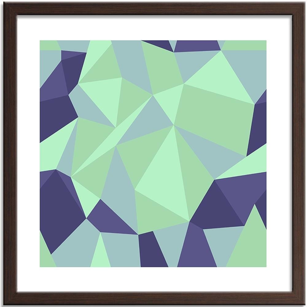 Glezna brūnā rāmī - Geometric Figures - Cubism 6 Home Trends DECO