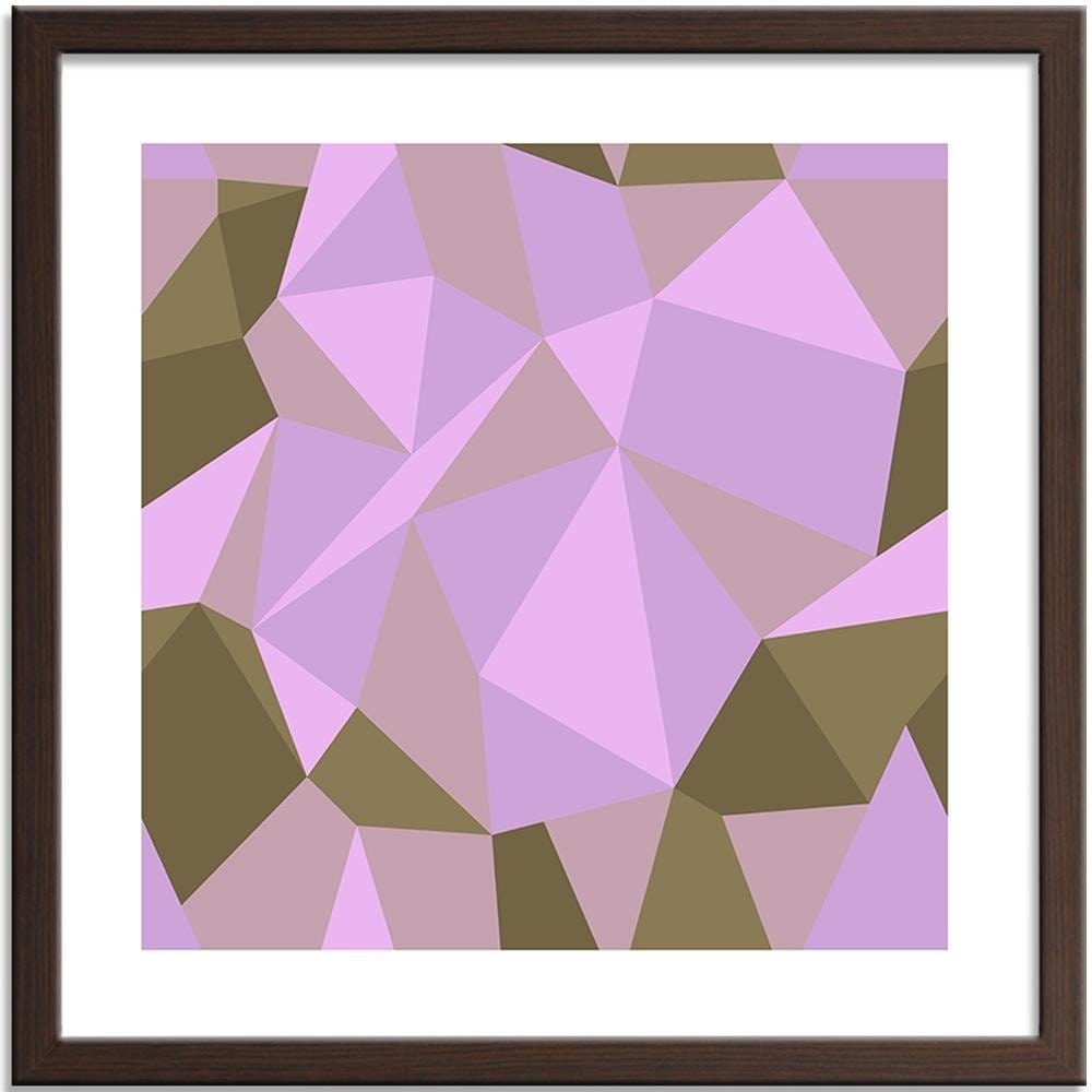 Glezna brūnā rāmī - Geometric Figures - Cubism 7 Home Trends DECO