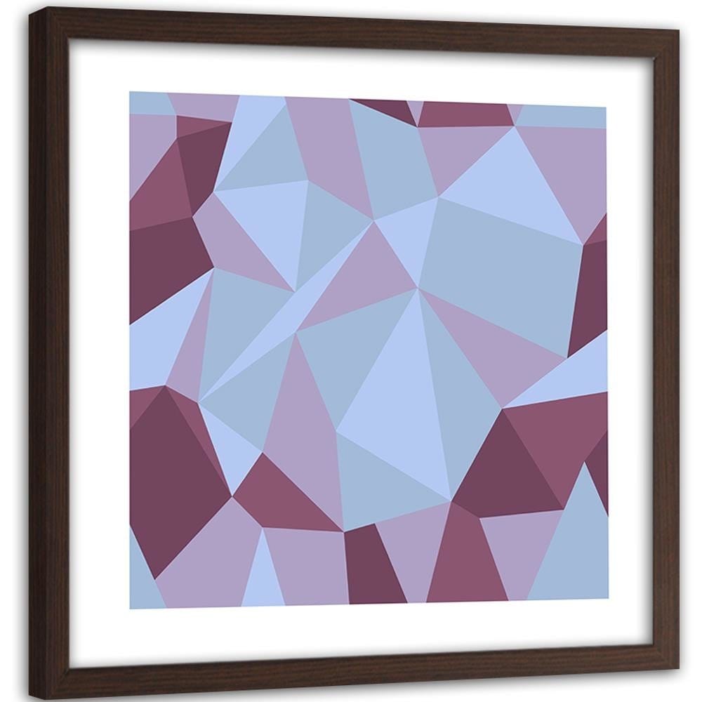 Glezna brūnā rāmī - Geometric Figures - Cubism 8 Home Trends DECO