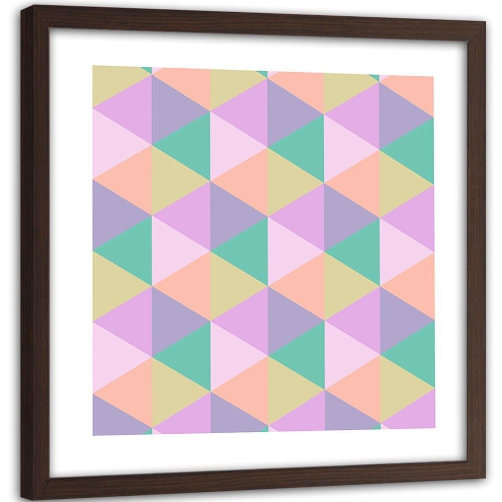 Glezna brūnā rāmī - Geometric Forms 1 Home Trends DECO