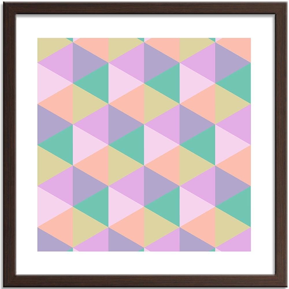 Glezna brūnā rāmī - Geometric Forms 1 Home Trends DECO