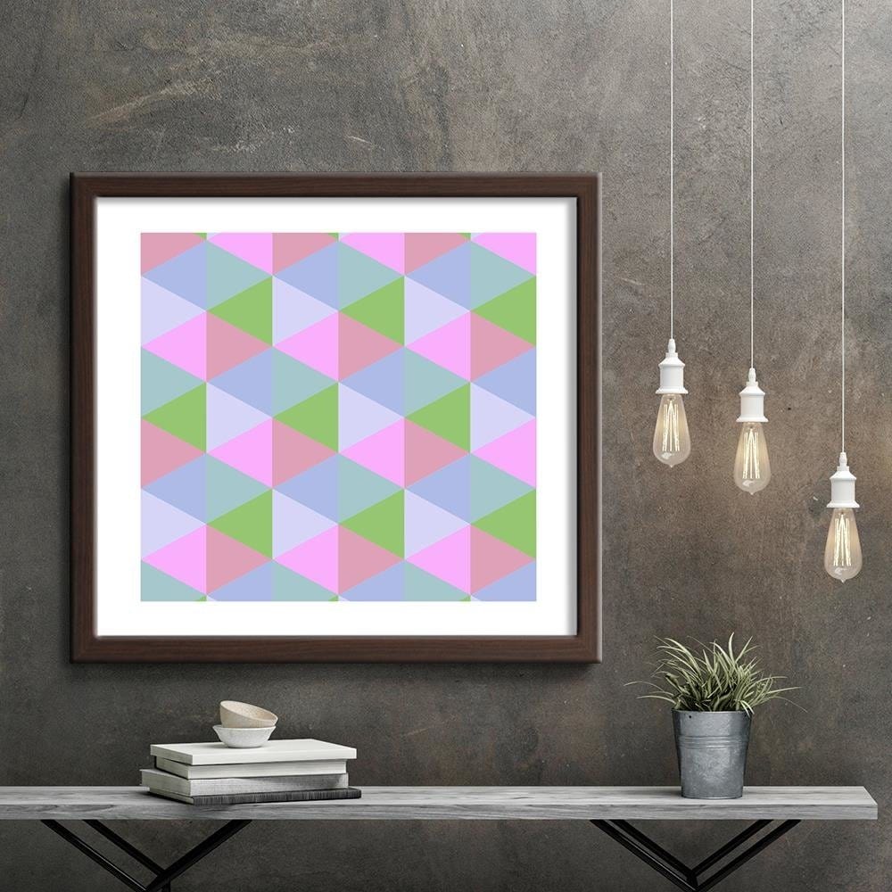 Glezna brūnā rāmī - Geometric Forms 2 Home Trends DECO