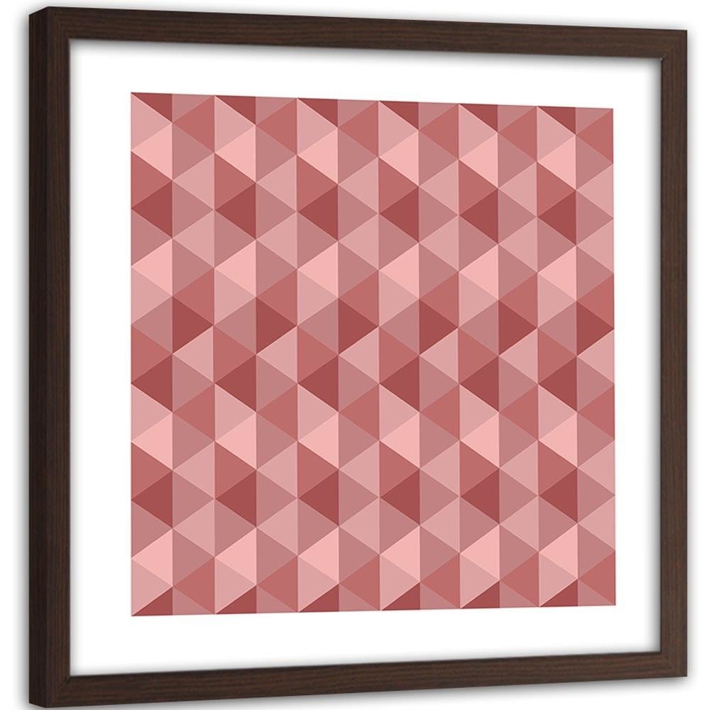 Glezna brūnā rāmī - Geometric Forms 3 Home Trends DECO