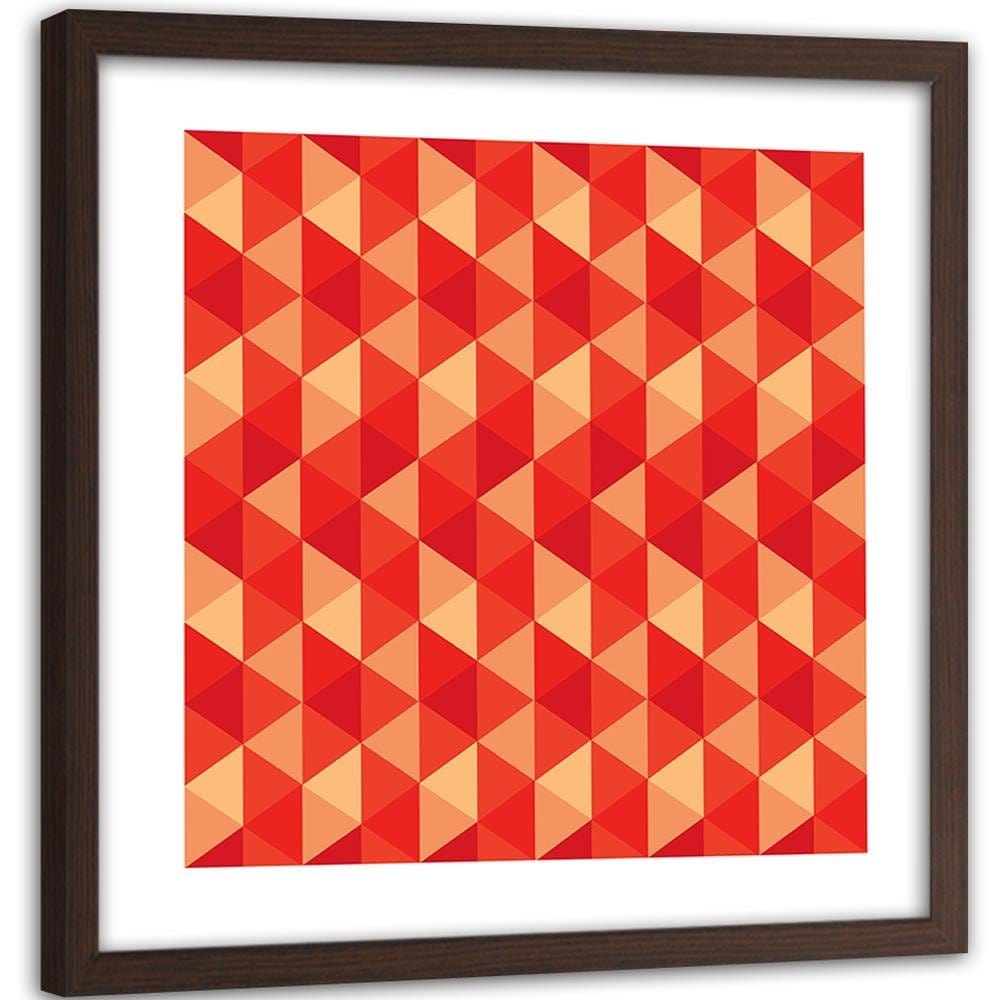 Glezna brūnā rāmī - Geometric Forms 4 Home Trends DECO