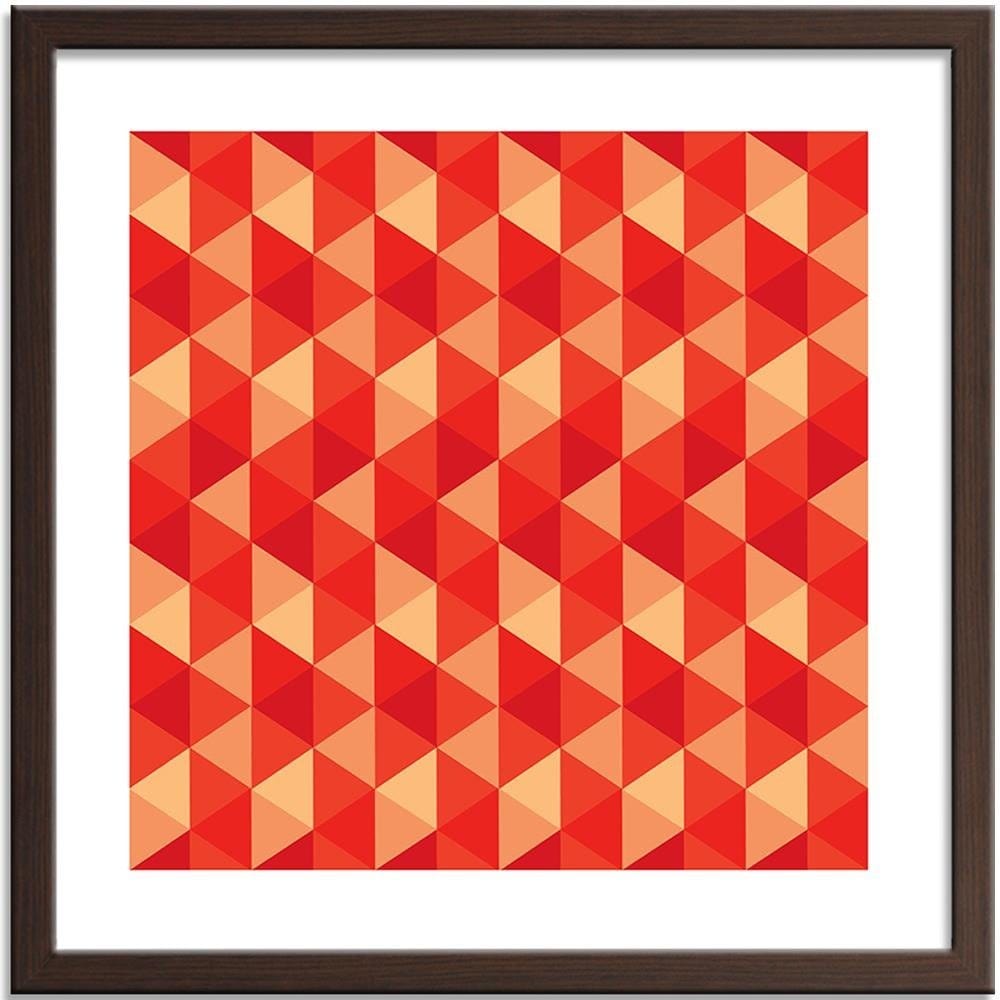 Glezna brūnā rāmī - Geometric Forms 4 Home Trends DECO