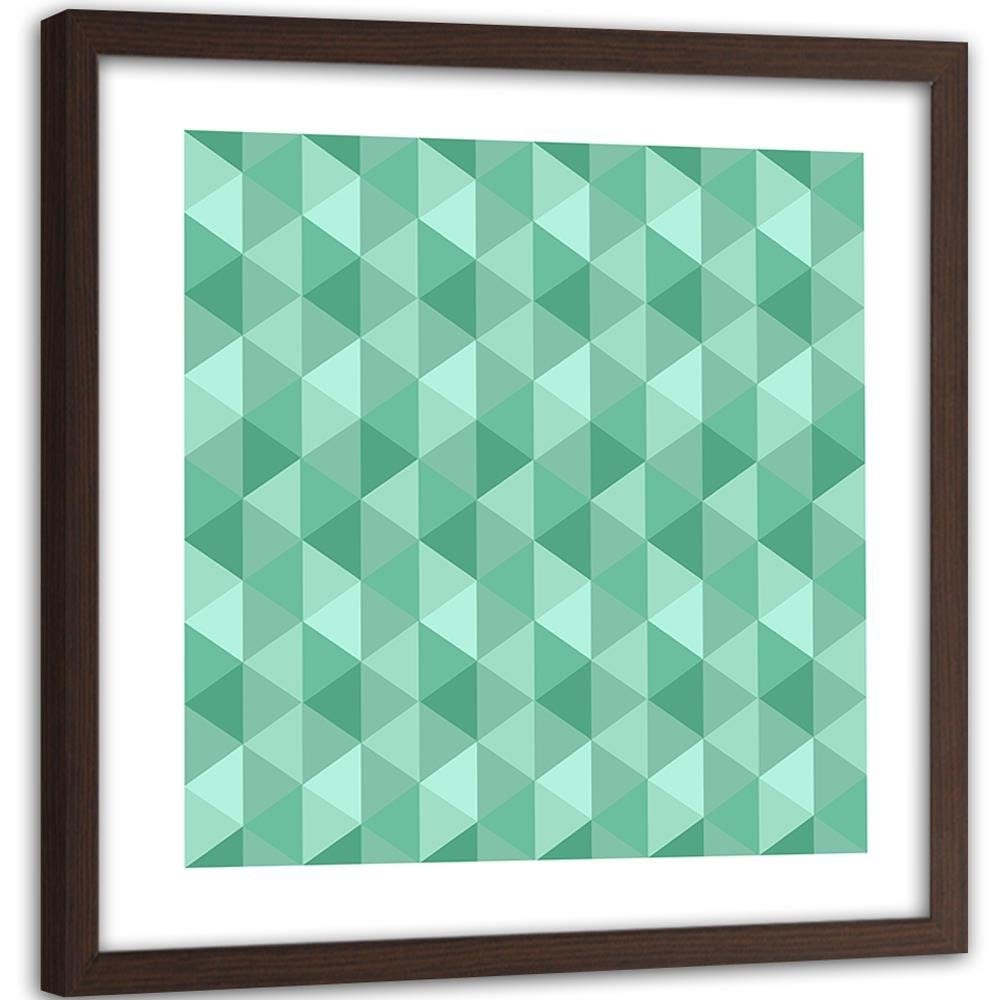 Glezna brūnā rāmī - Geometric Forms 6 Home Trends DECO