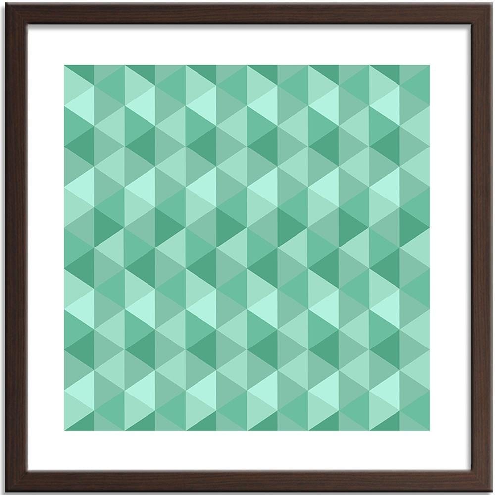 Glezna brūnā rāmī - Geometric Forms 6 Home Trends DECO
