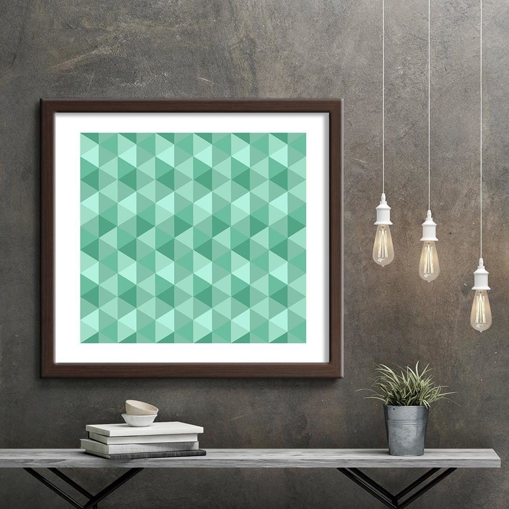 Glezna brūnā rāmī - Geometric Forms 6 Home Trends DECO