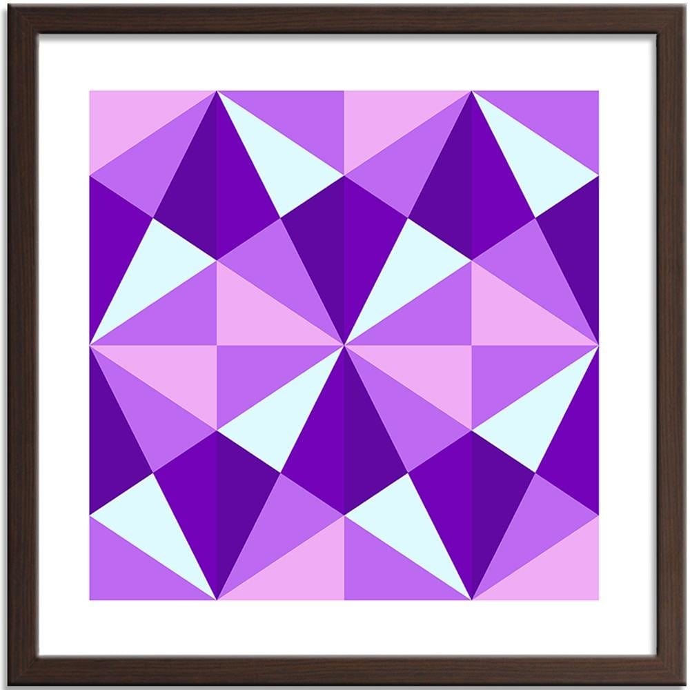 Glezna brūnā rāmī - Geometric Pattern 4 Home Trends DECO