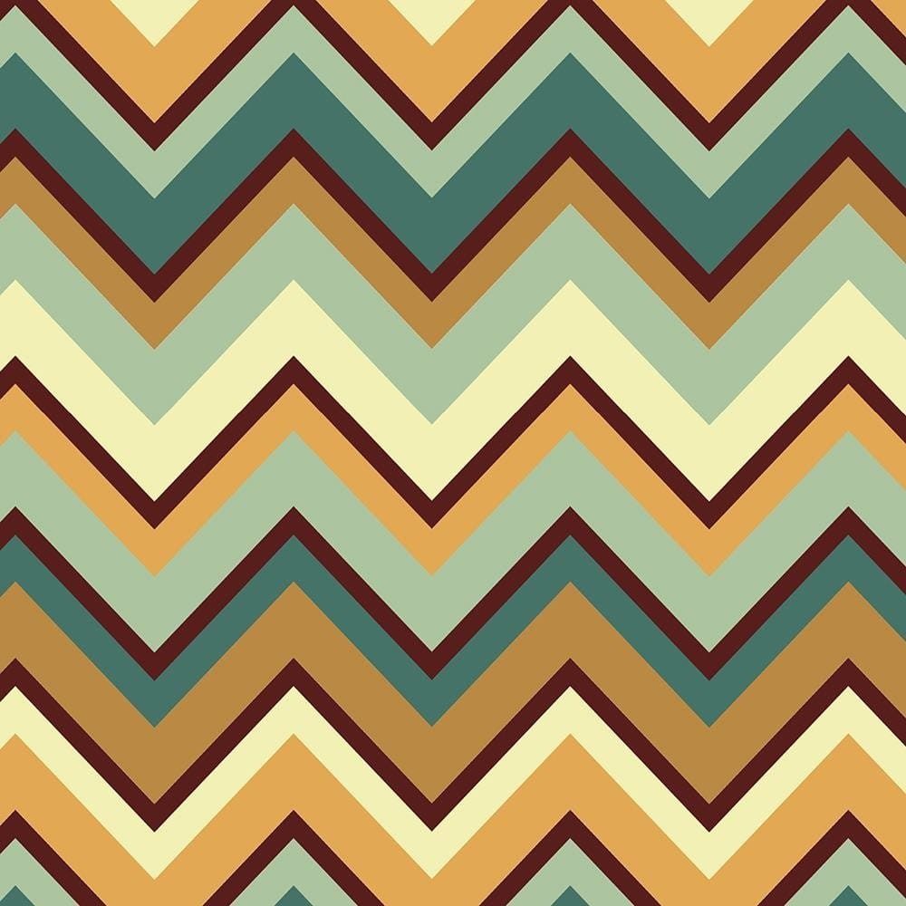 Glezna brūnā rāmī - Geometric Zigzag 1 Home Trends DECO