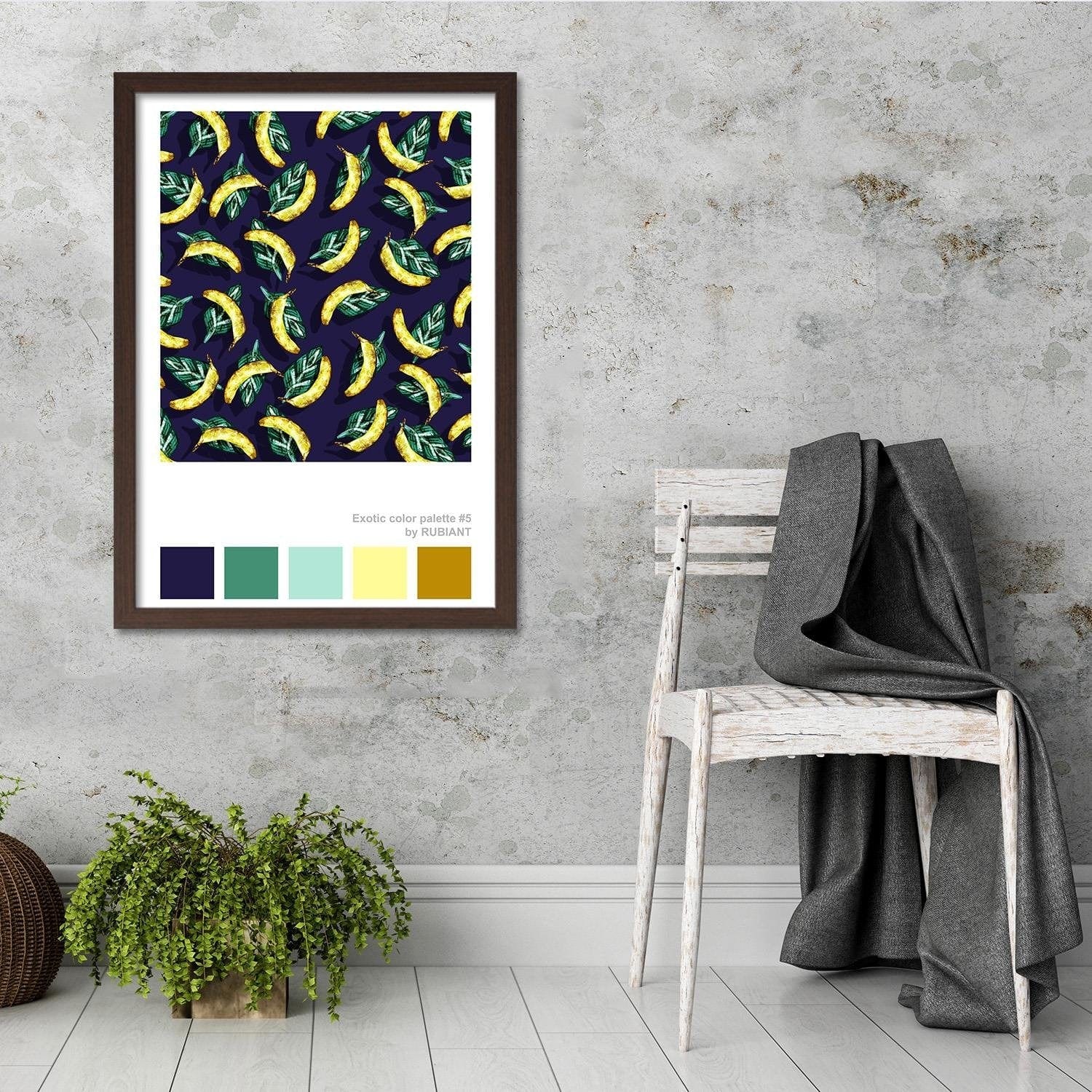 Glezna brūnā rāmī - Giclée Print Yellow Home Trends DECO