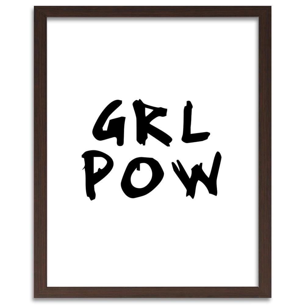 Glezna brūnā rāmī - Girl Power Home Trends DECO