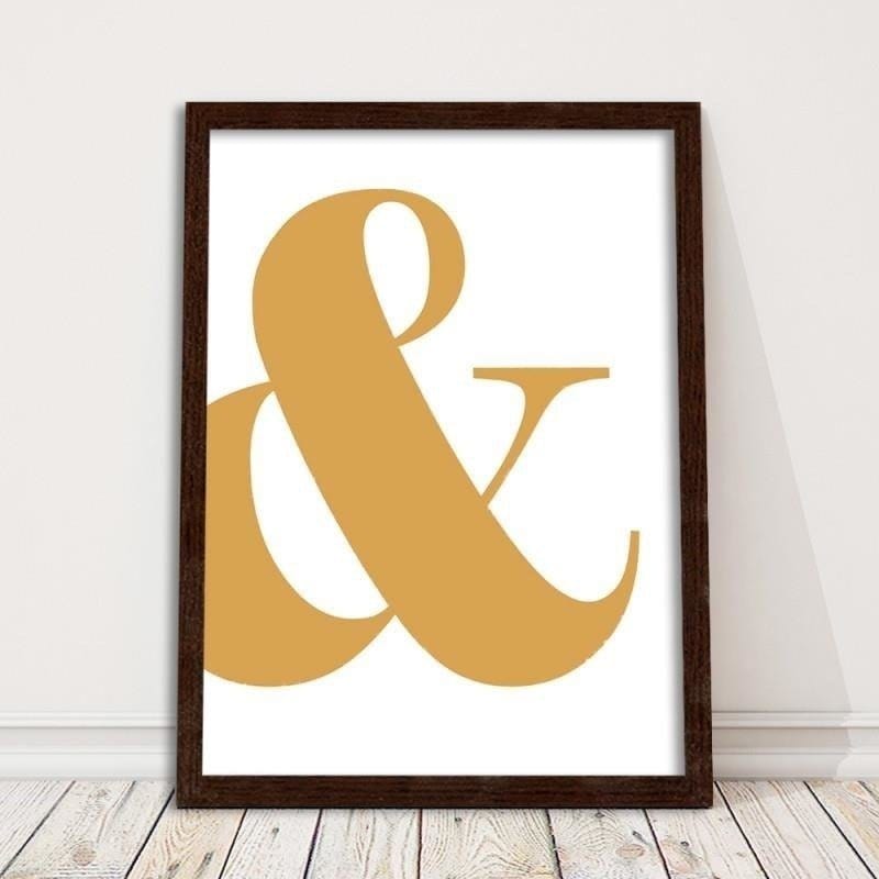 Glezna brūnā rāmī - Glamour & Home Trends DECO
