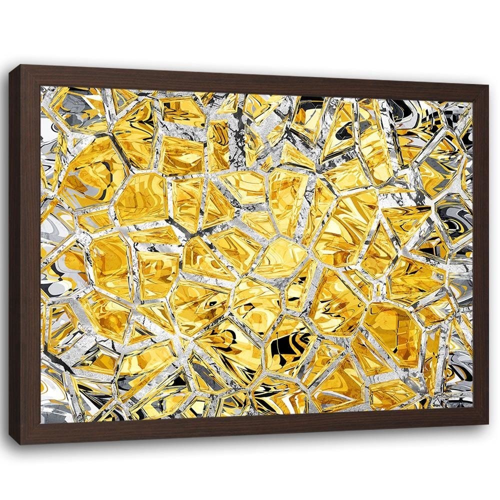 Glezna brūnā rāmī - Glass Mosaic Home Trends DECO