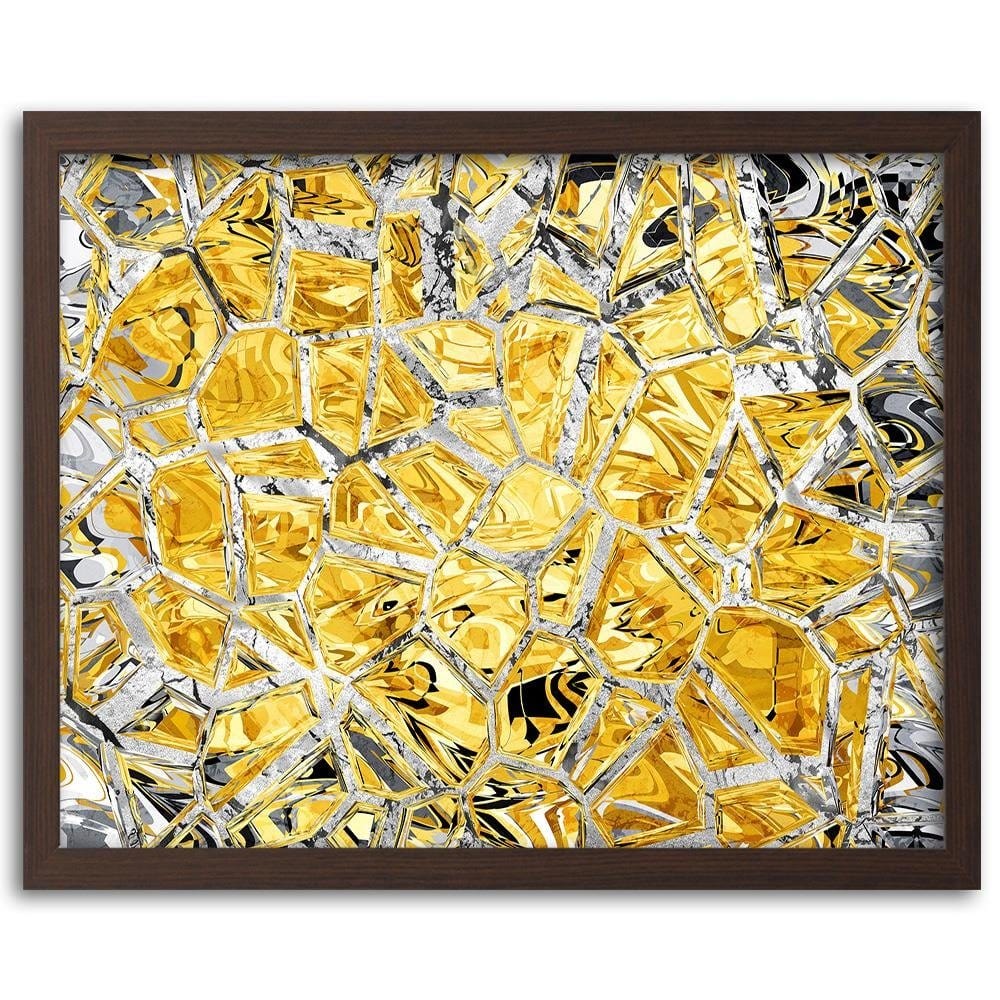 Glezna brūnā rāmī - Glass Mosaic Home Trends DECO