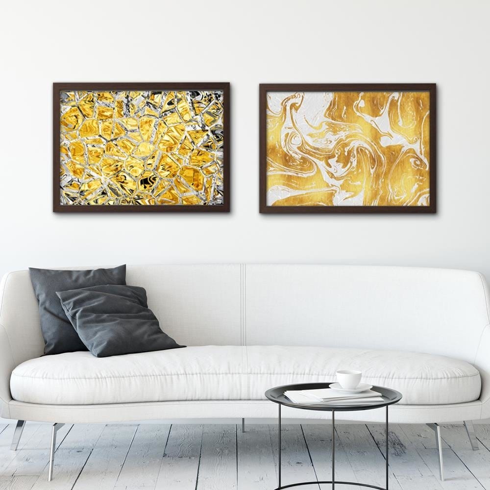 Glezna brūnā rāmī - Glass Mosaic Home Trends DECO