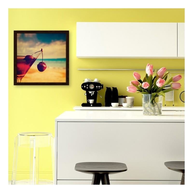 Glezna brūnā rāmī - Glass with cherry Home Trends DECO