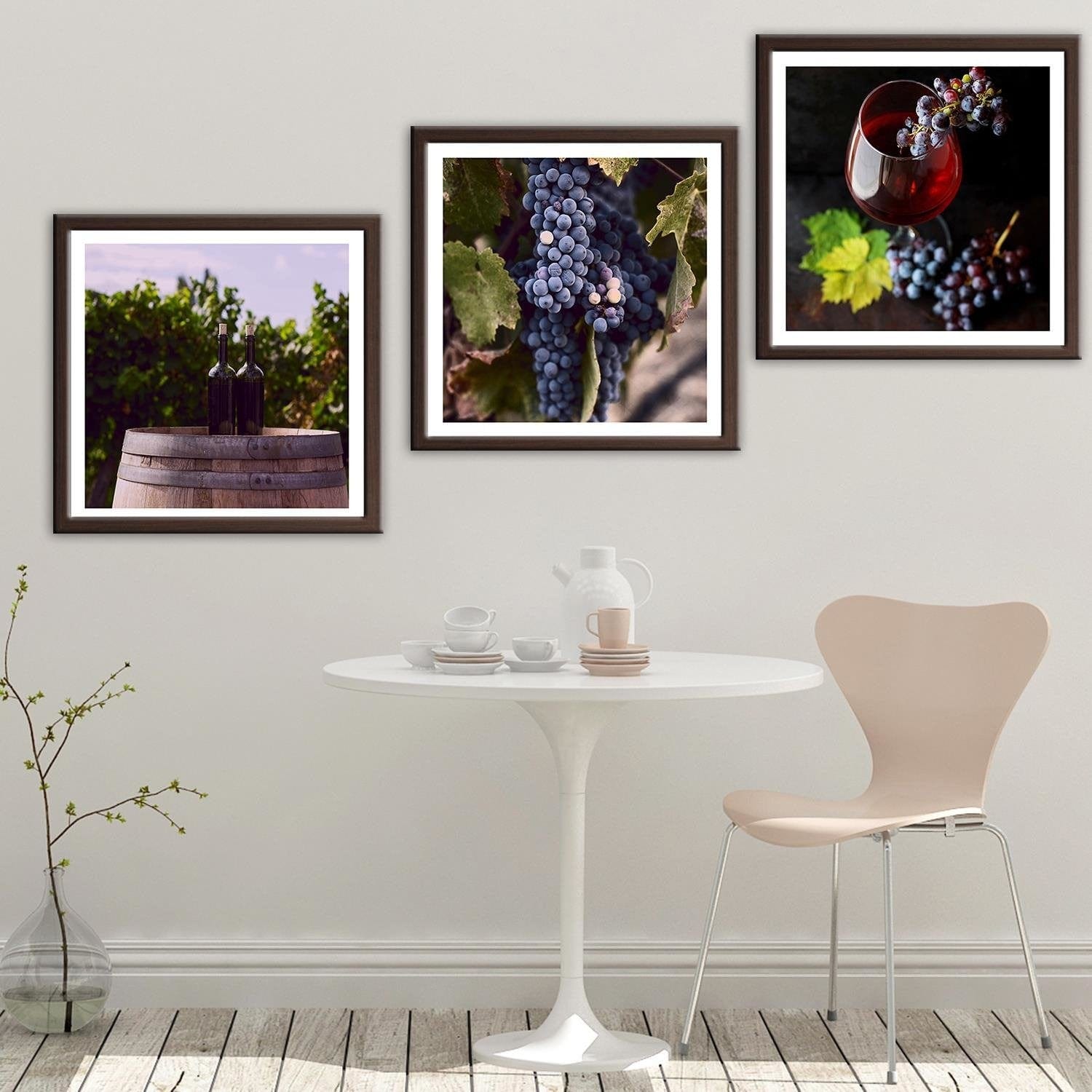 Glezna brūnā rāmī - Grapes Home Trends DECO