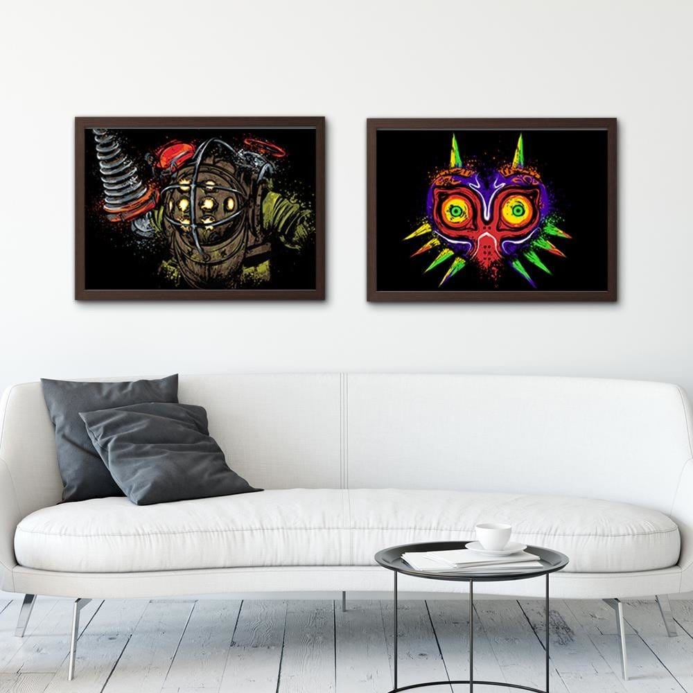 Glezna brūnā rāmī - Graphic Design Home Trends DECO