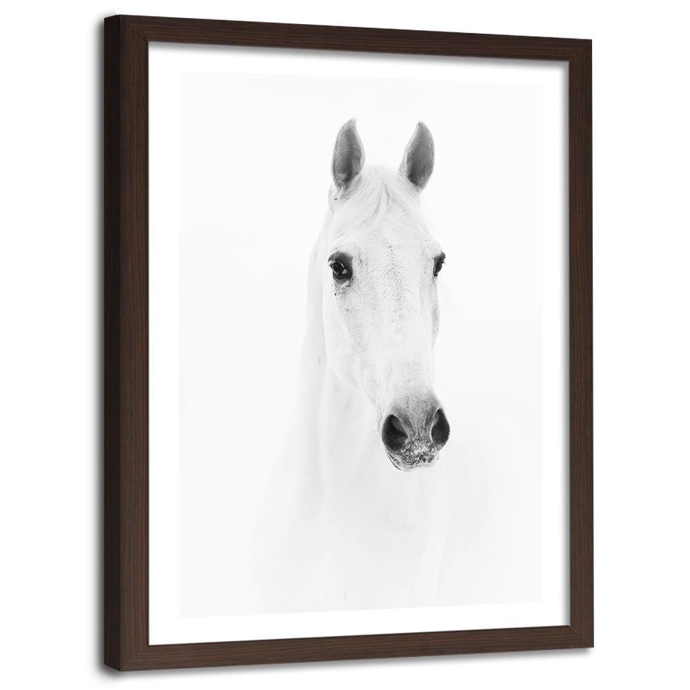 Glezna brūnā rāmī - Gray Horse Home Trends DECO