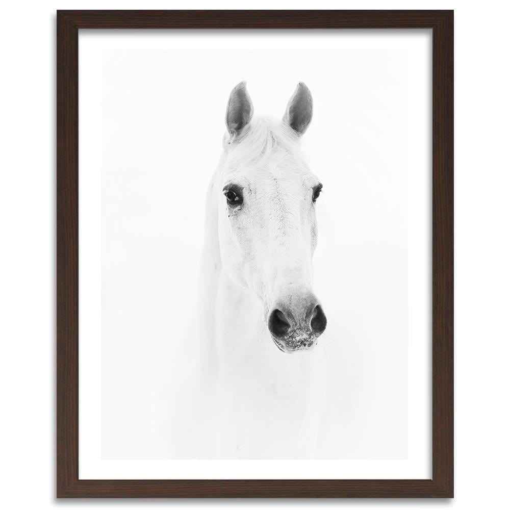 Glezna brūnā rāmī - Gray Horse Home Trends DECO
