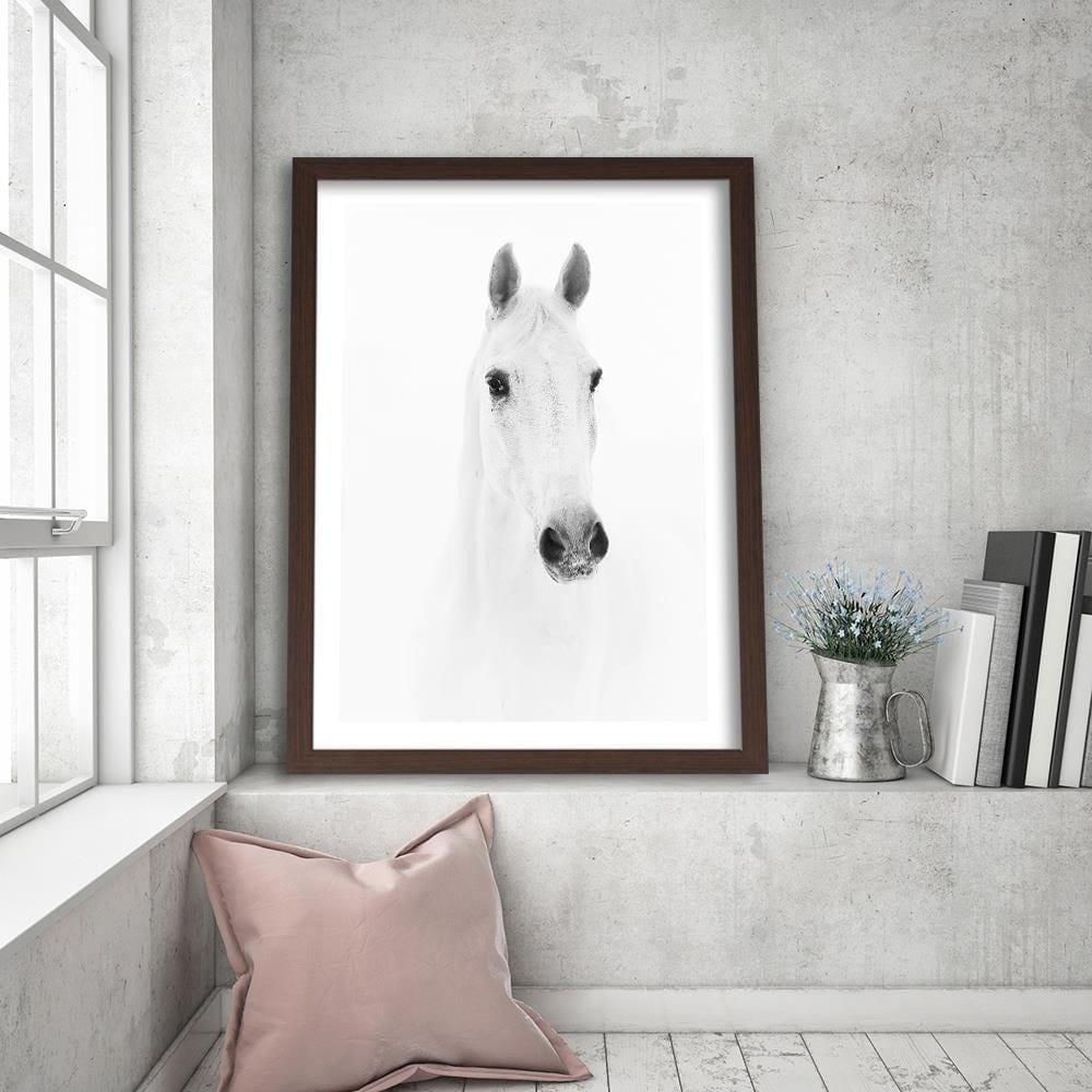 Glezna brūnā rāmī - Gray Horse Home Trends DECO