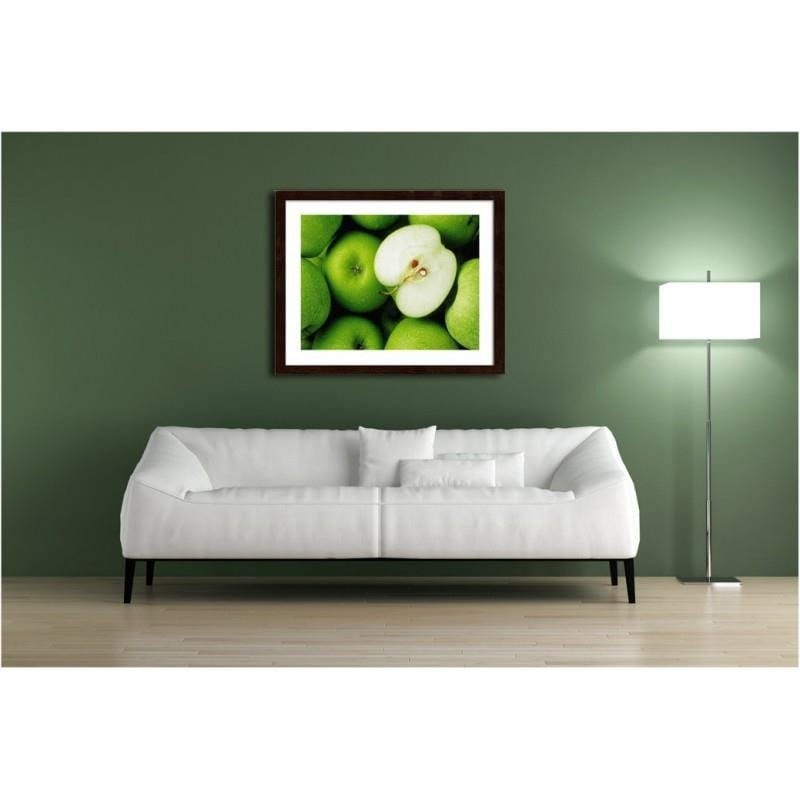 Glezna brūnā rāmī - Green apples Home Trends DECO