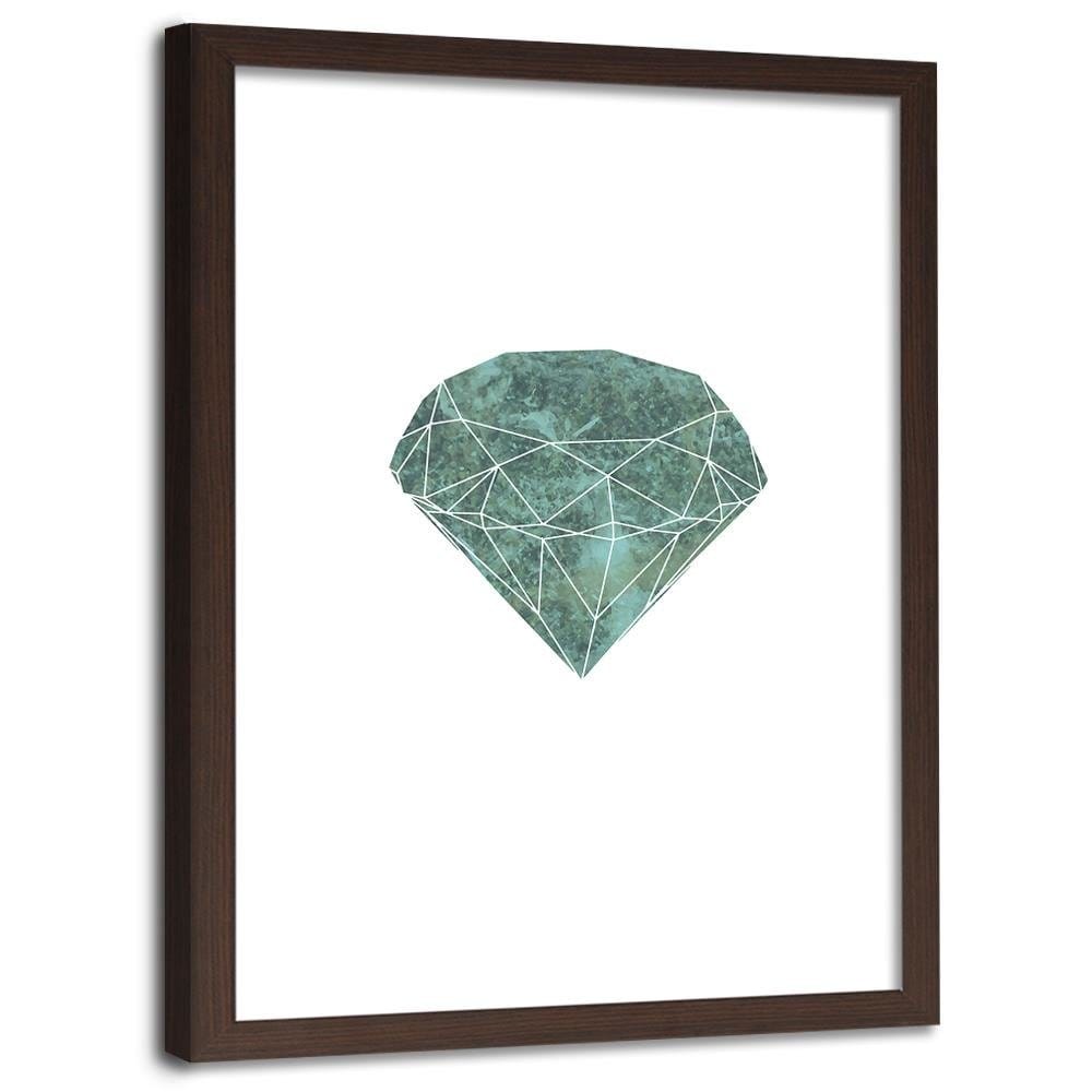 Glezna brūnā rāmī - Green Diamond Home Trends DECO