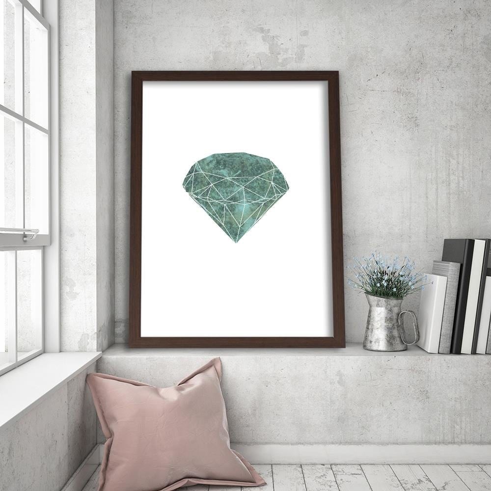 Glezna brūnā rāmī - Green Diamond Home Trends DECO