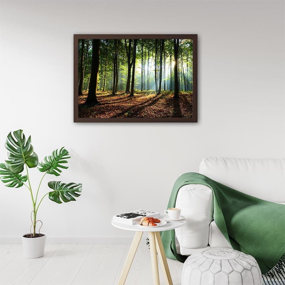 Glezna brūnā rāmī - Green Forest Home Trends DECO