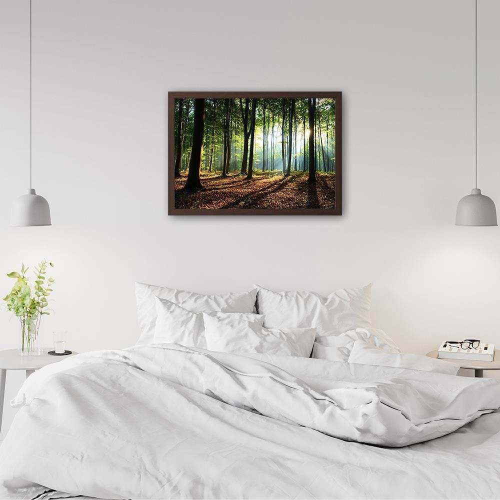 Glezna brūnā rāmī - Green Forest Home Trends DECO