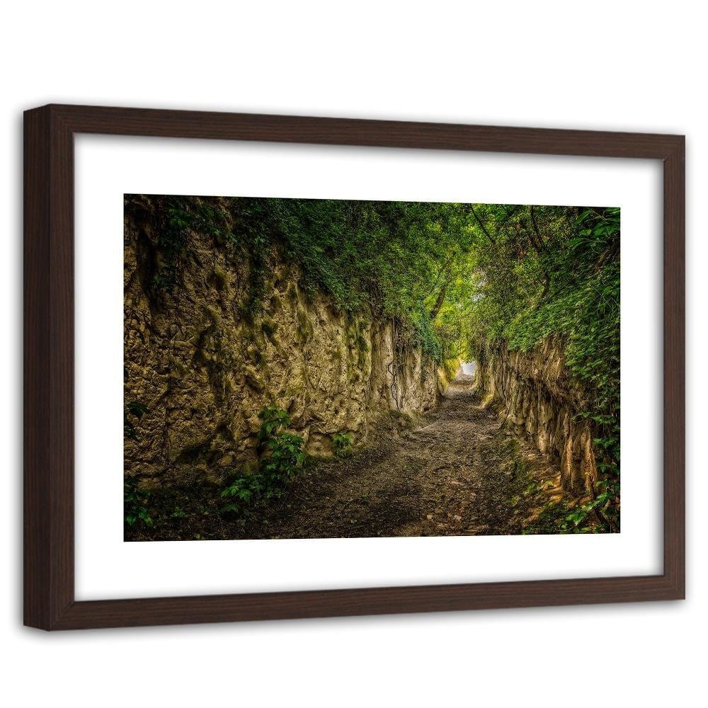 Glezna brūnā rāmī - Green Gorge Home Trends DECO