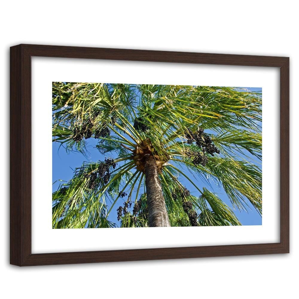 Glezna brūnā rāmī - Green Palm Home Trends DECO