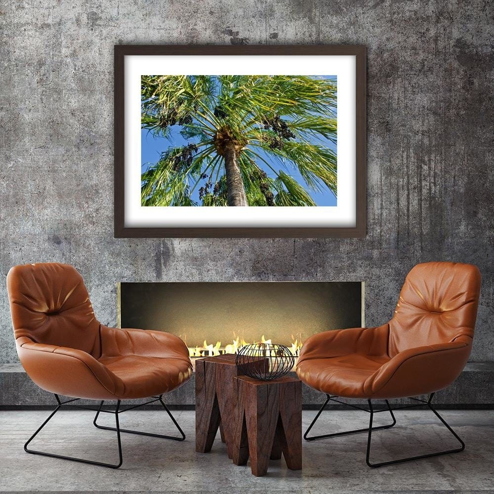 Glezna brūnā rāmī - Green Palm Home Trends DECO