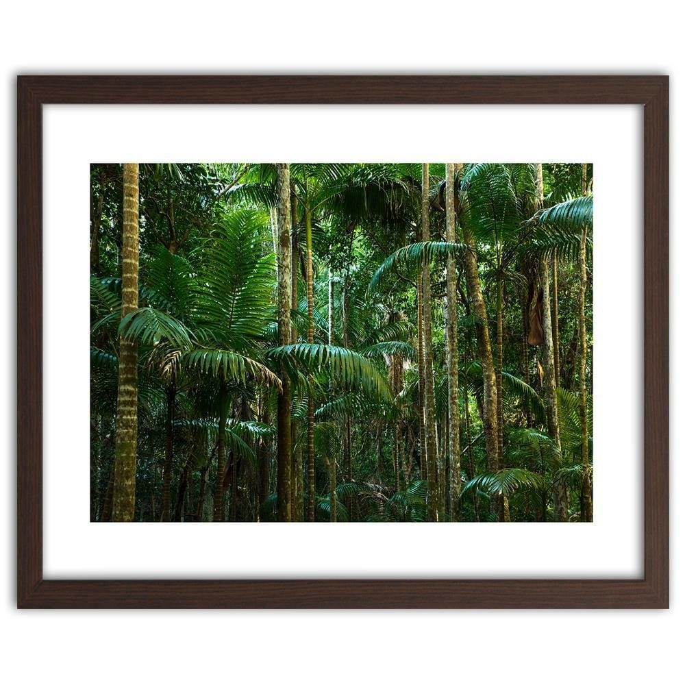 Glezna brūnā rāmī - Green Palms Home Trends DECO